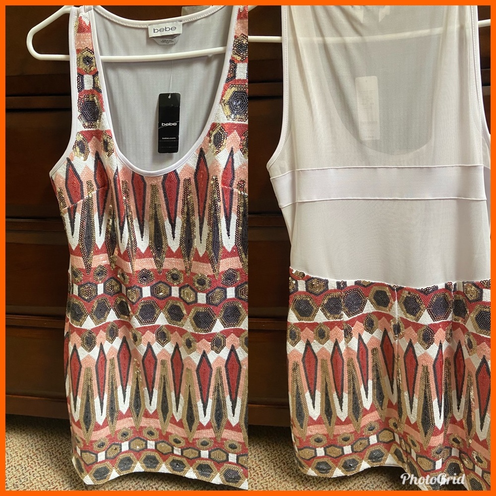 Multi colored sequence dress